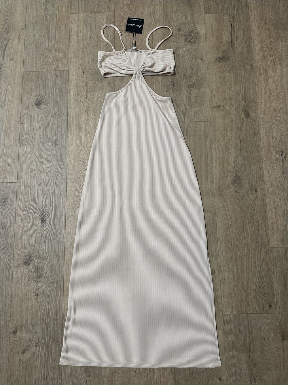 Starlow Cream Cutout Maxi Dress